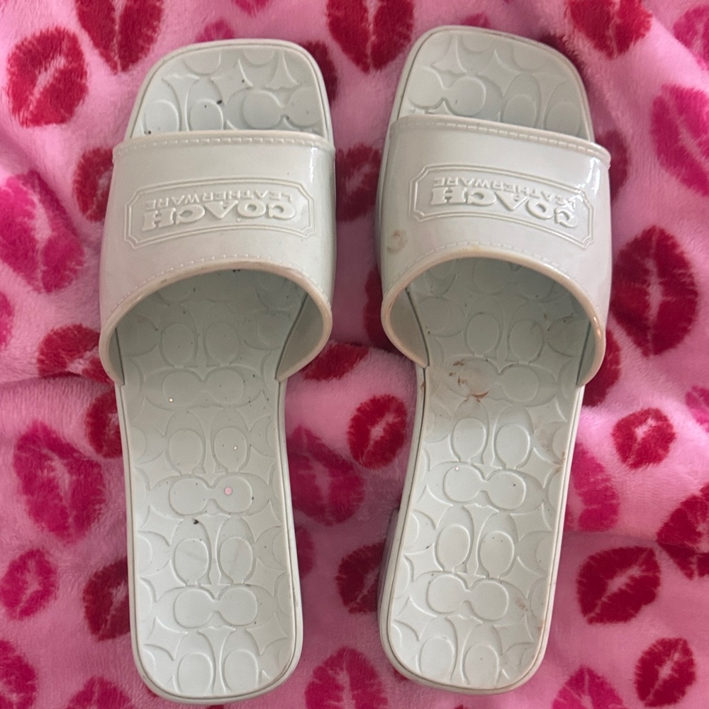 Coach Women's blue Slide Sandals